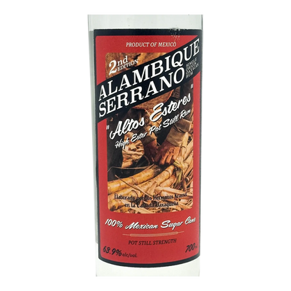 Alambique Serrano Altos Ésteres Rum