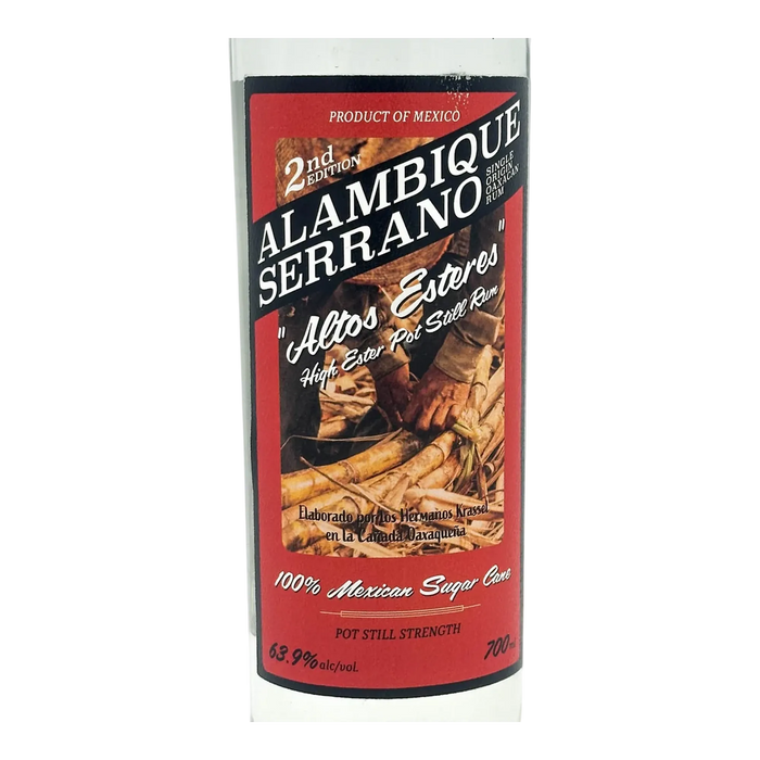 Alambique Serrano Altos Ésteres Rum
