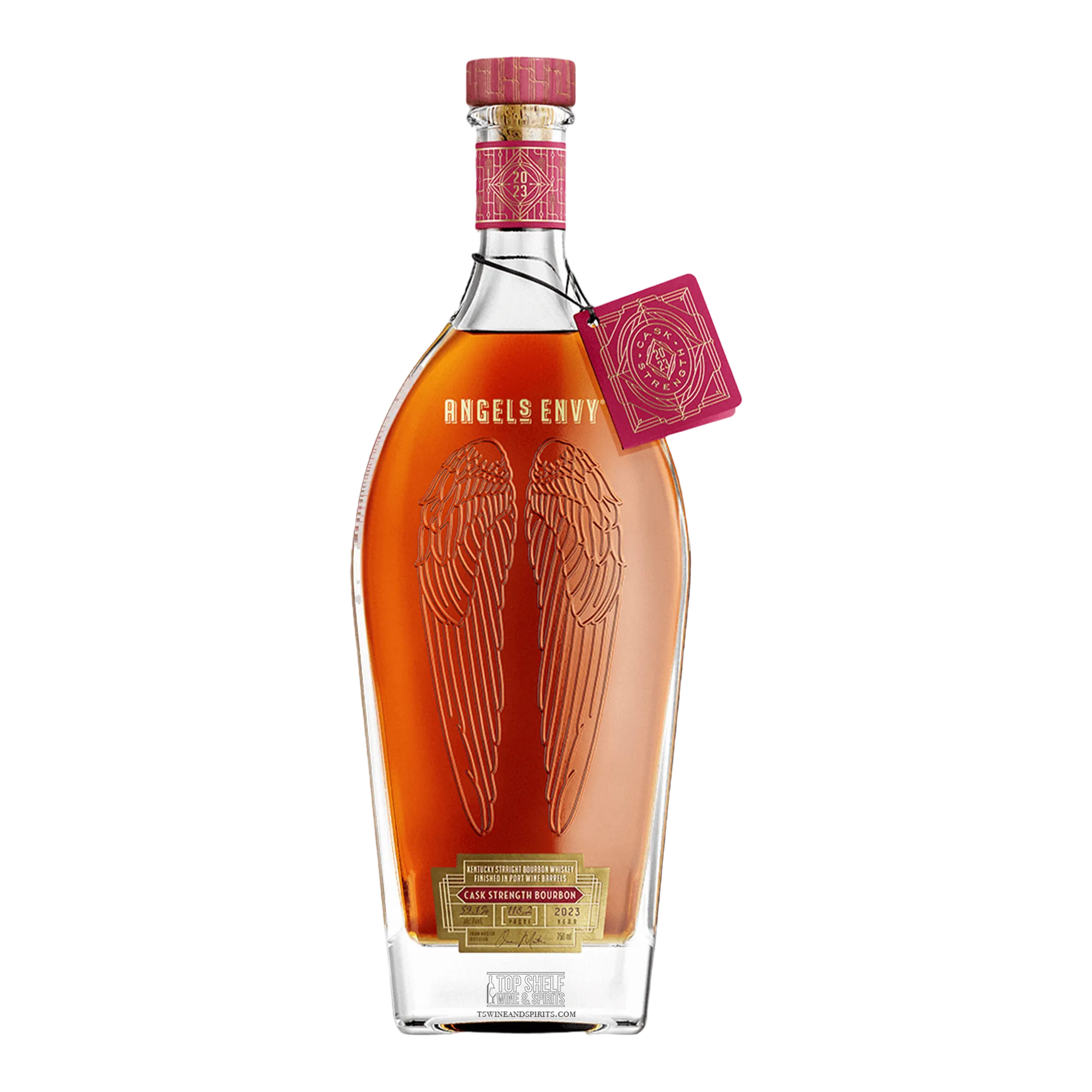 Angel’s Envy 2023 Cask Strength Port Wine Barrel Finished Bourbon Whiskey
