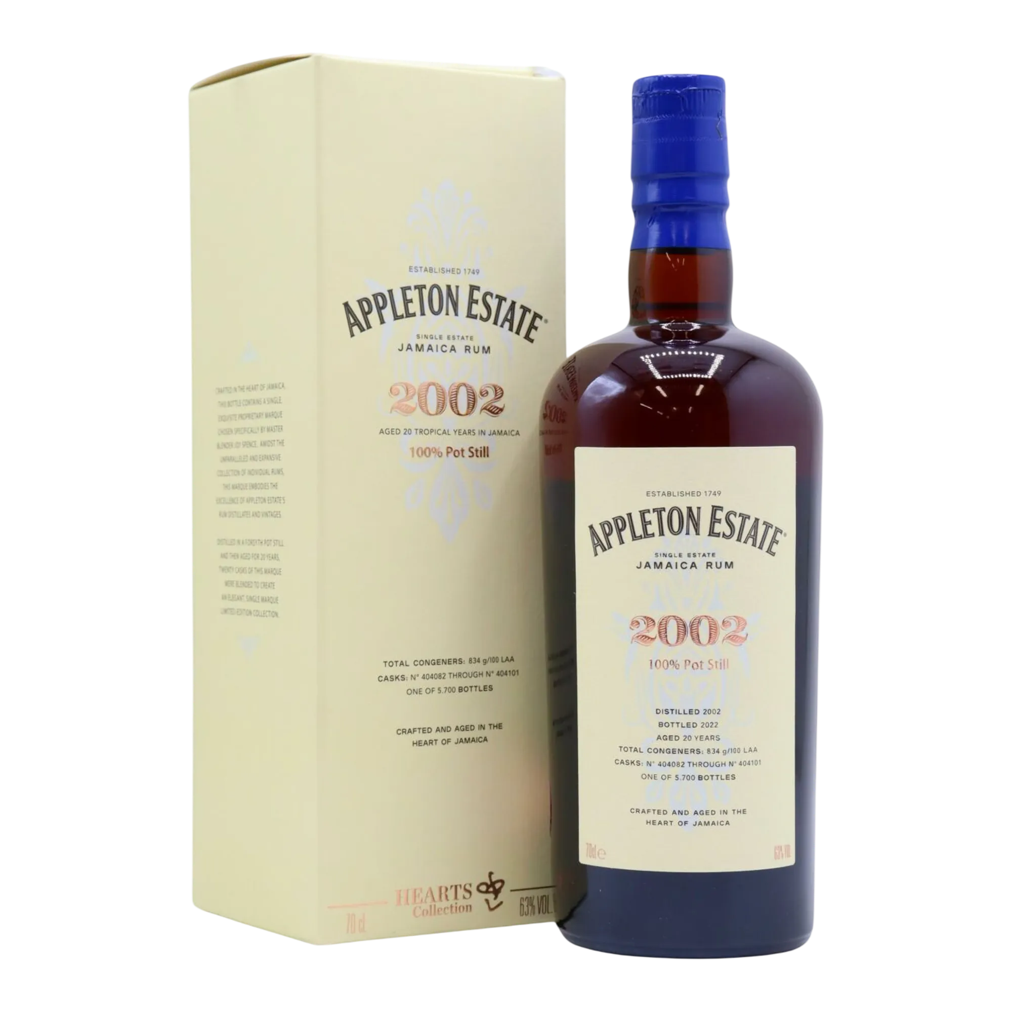 Appleton Estate Hearts Collection 2002 20 Year Old Jamaican Rum