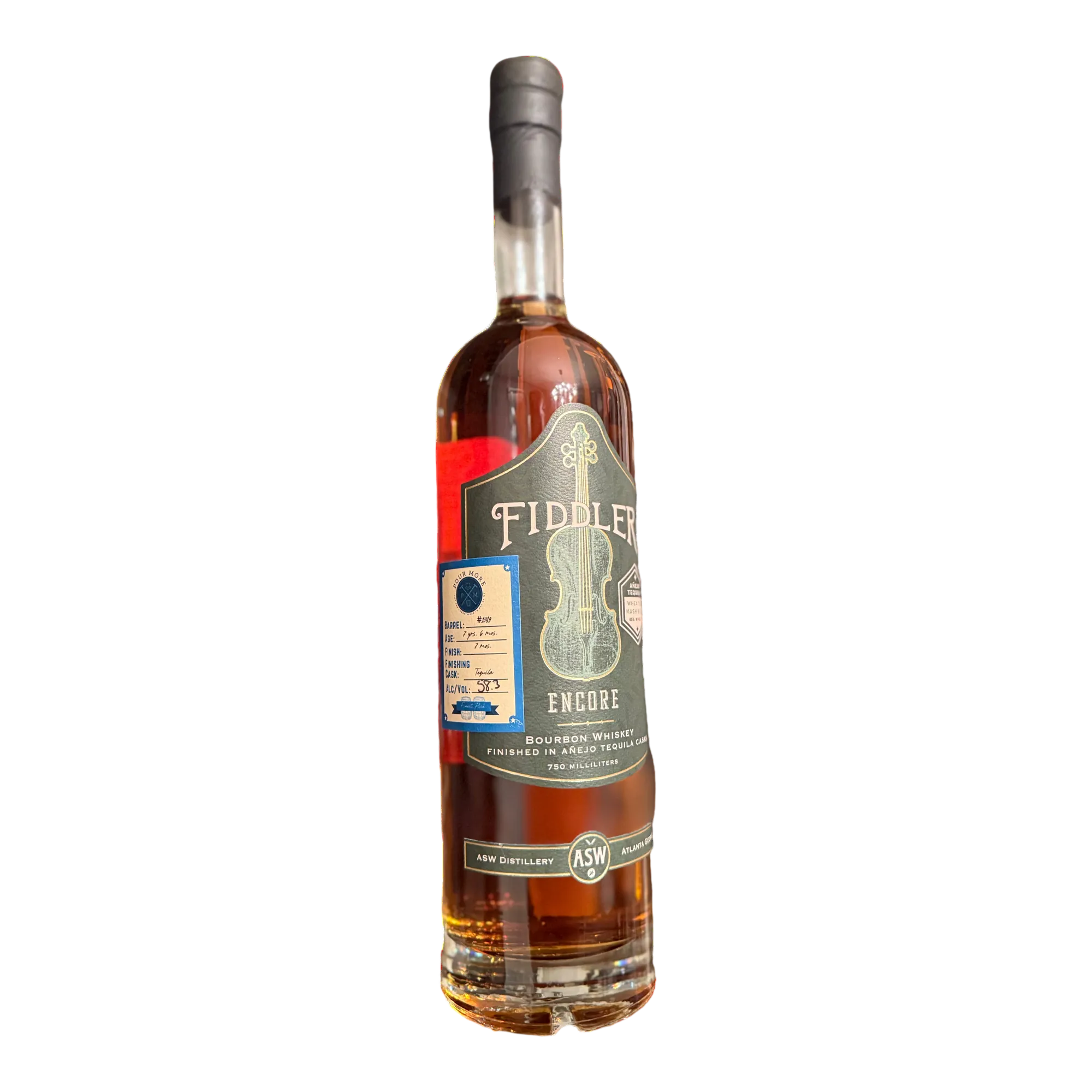 ASW Distillery Fiddler Encore Bourbon Whiskey