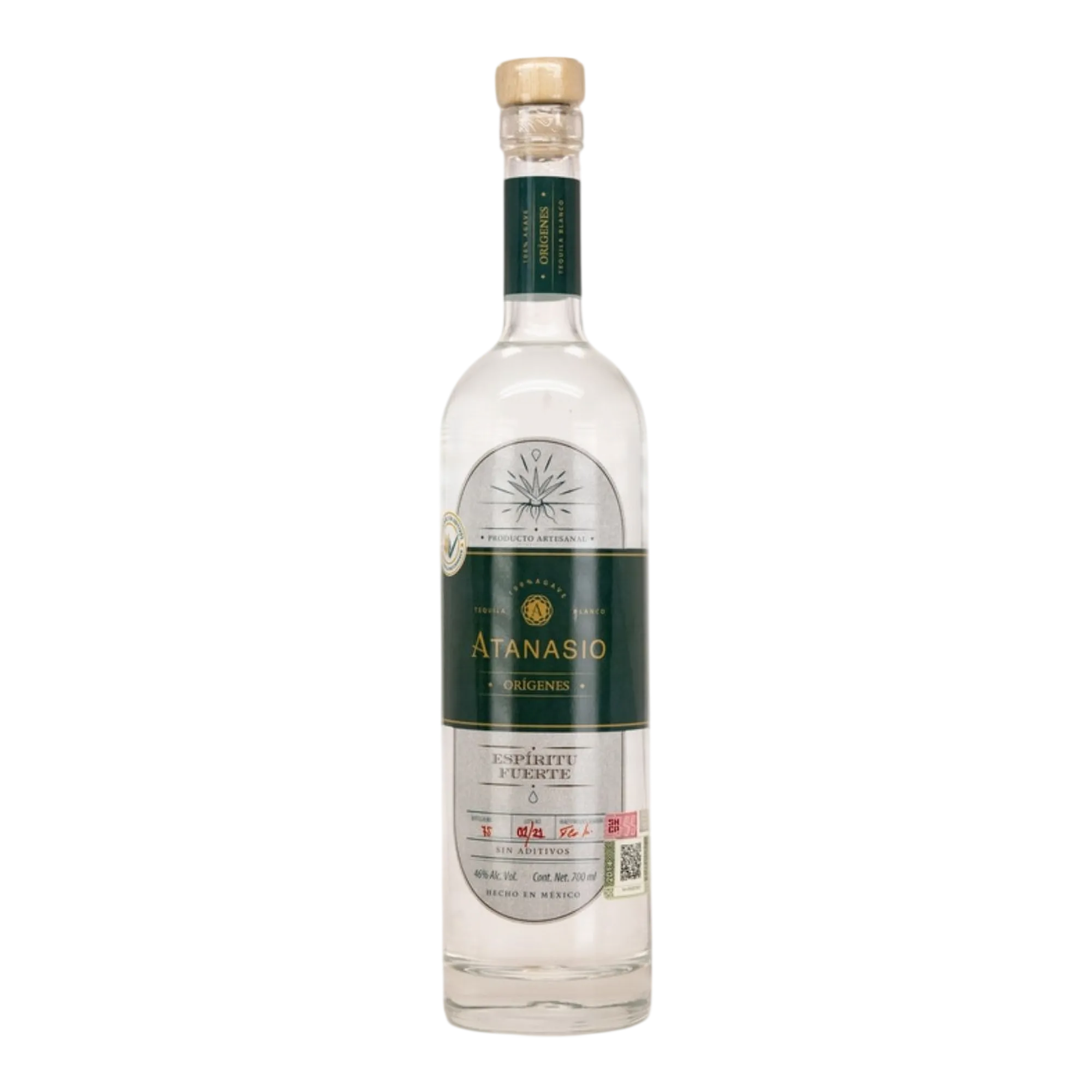Atanasio Orígenes Fibras & Fuego Blanco Tequila