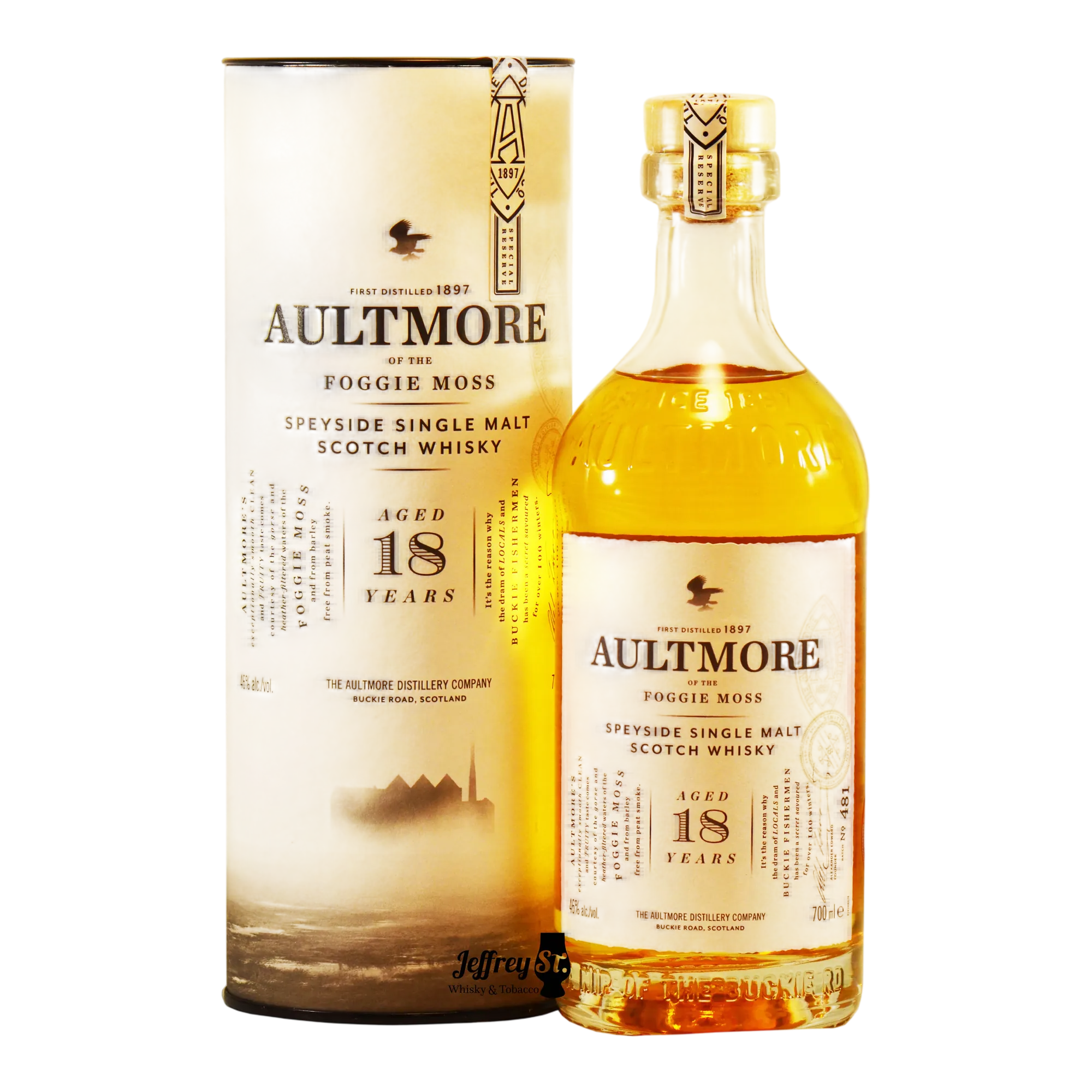 Aultmore 18 Year Old Speyside Single Malt Scotch Whisky 92 Proof