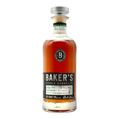 Baker’s 7 Year Old High Rye Single Barrel Bourbon Whiskey Limited Release