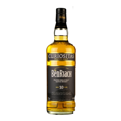 benriach curiositas 10 year old peated single malt scotch whisky 92 proof