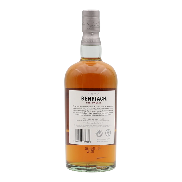 Benriach The Twelve 12 Year Old Speyside Single Malt Scotch Whisky