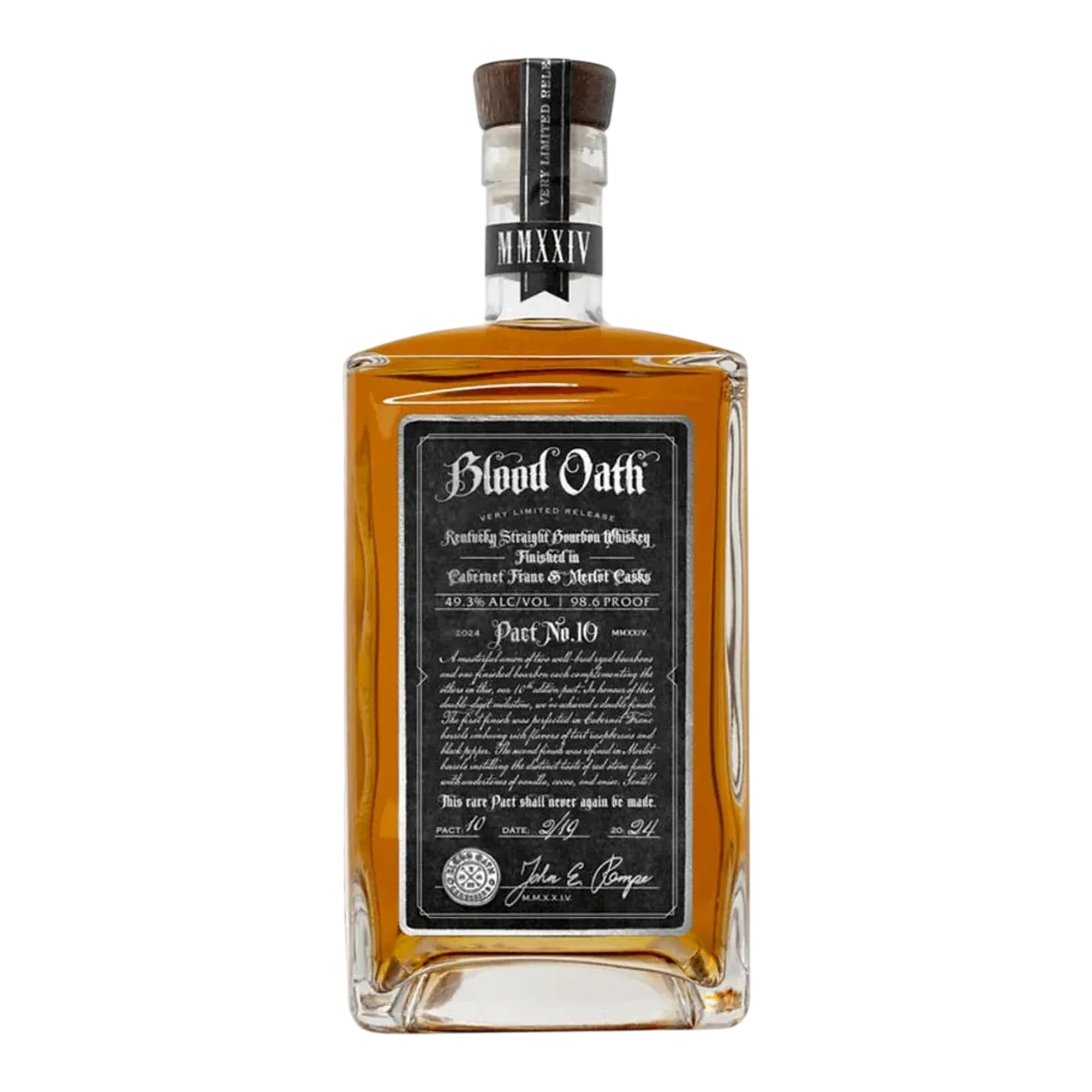 Blood Oath Pact No. 10 Kentucky Straight Bourbon Whiskey