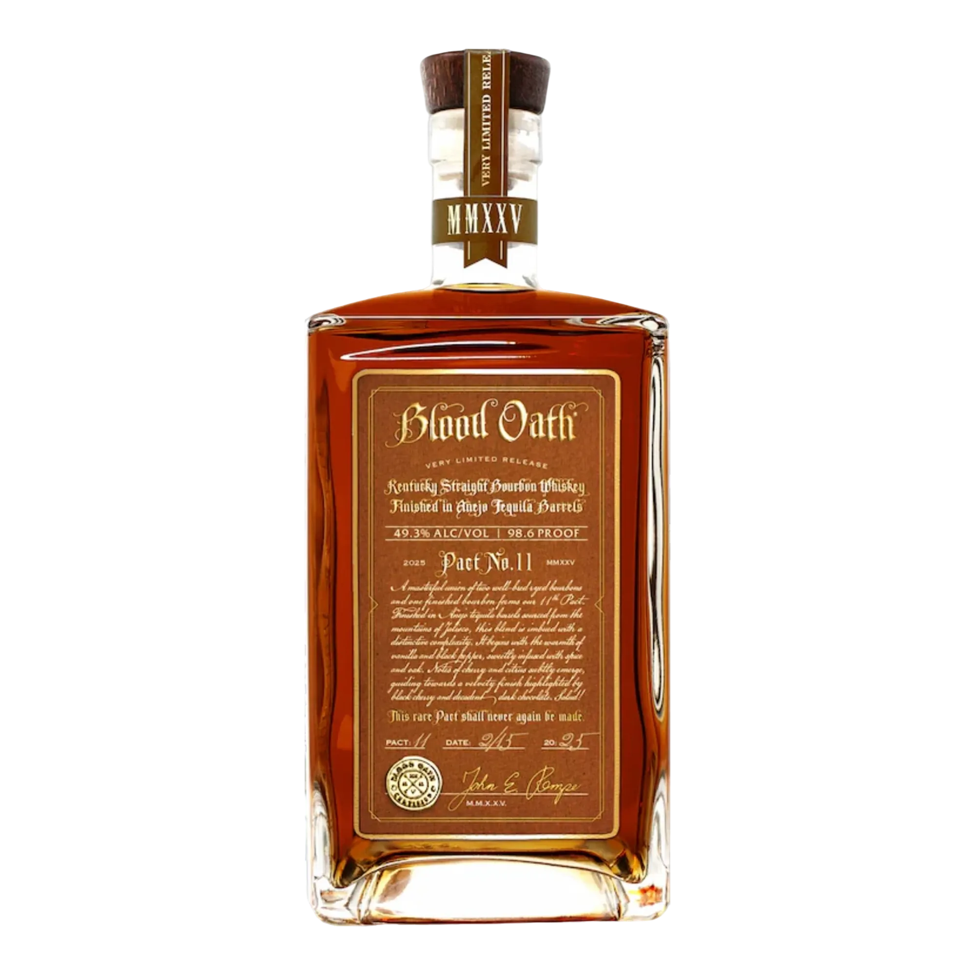 Blood Oath Pact No. 11 Kentucky Straight Bourbon Whiskey