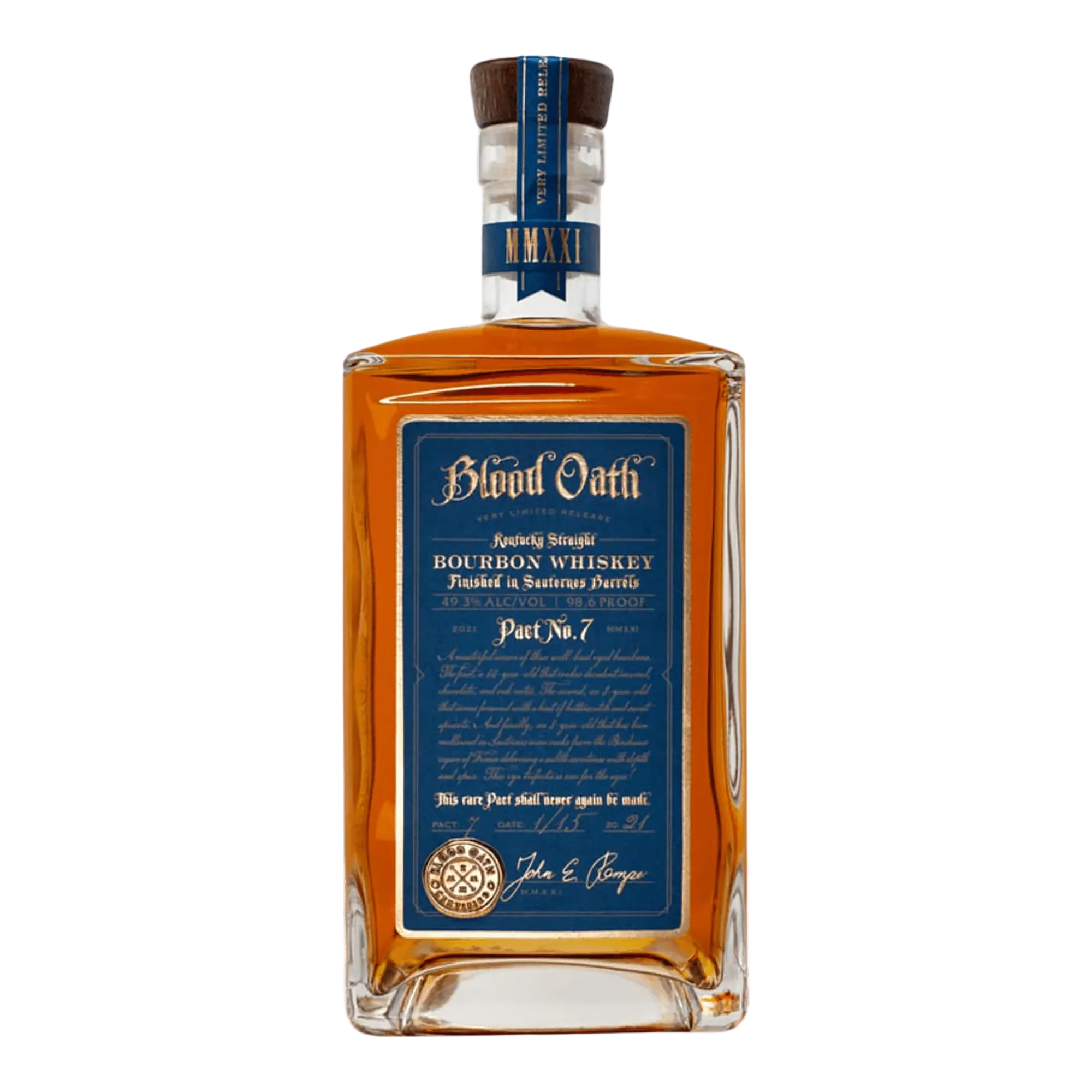 Blood Oath Pact No. 7 Kentucky Straight Bourbon Whiskey