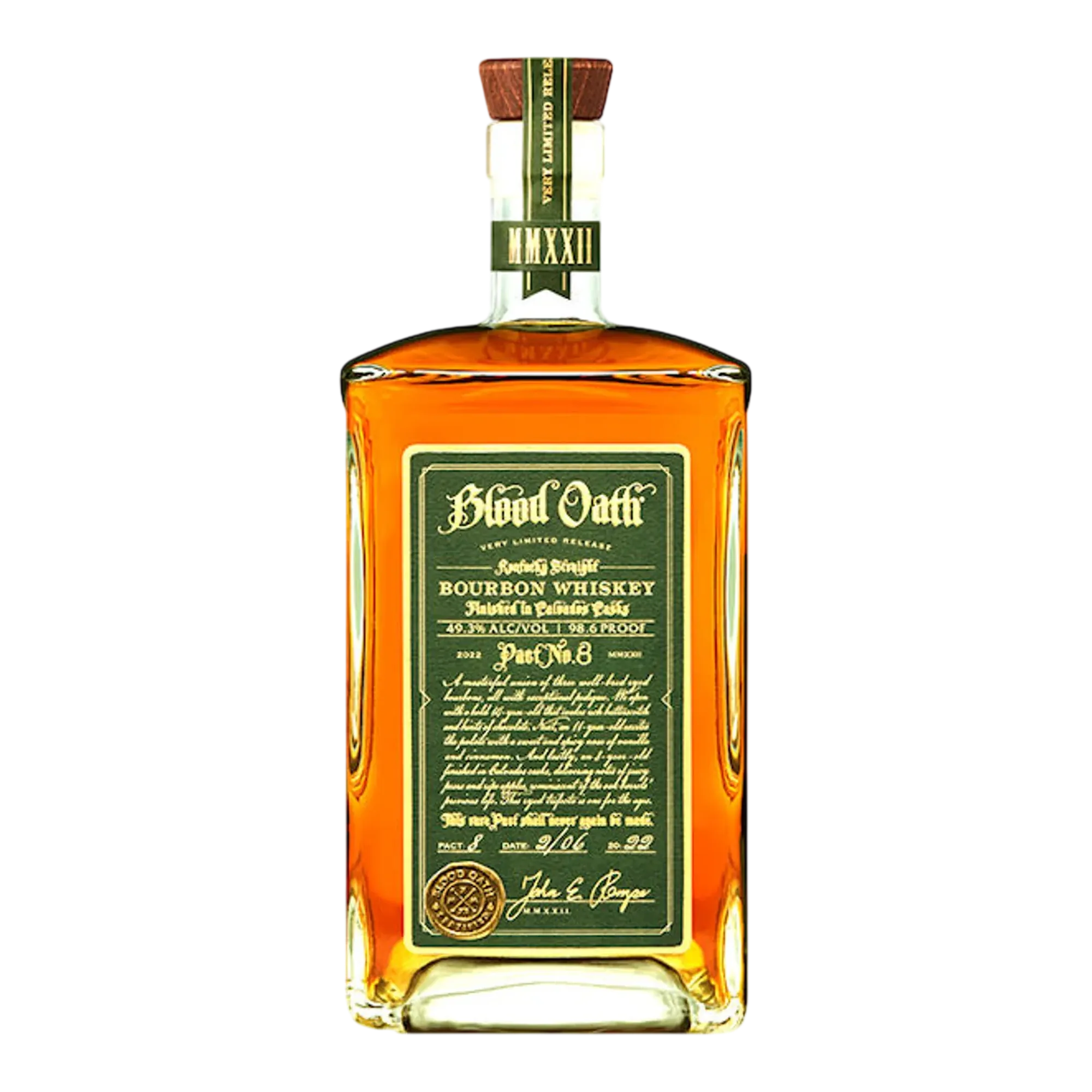 Blood Oath Pact No. 8 Kentucky Straight Bourbon Whiskey