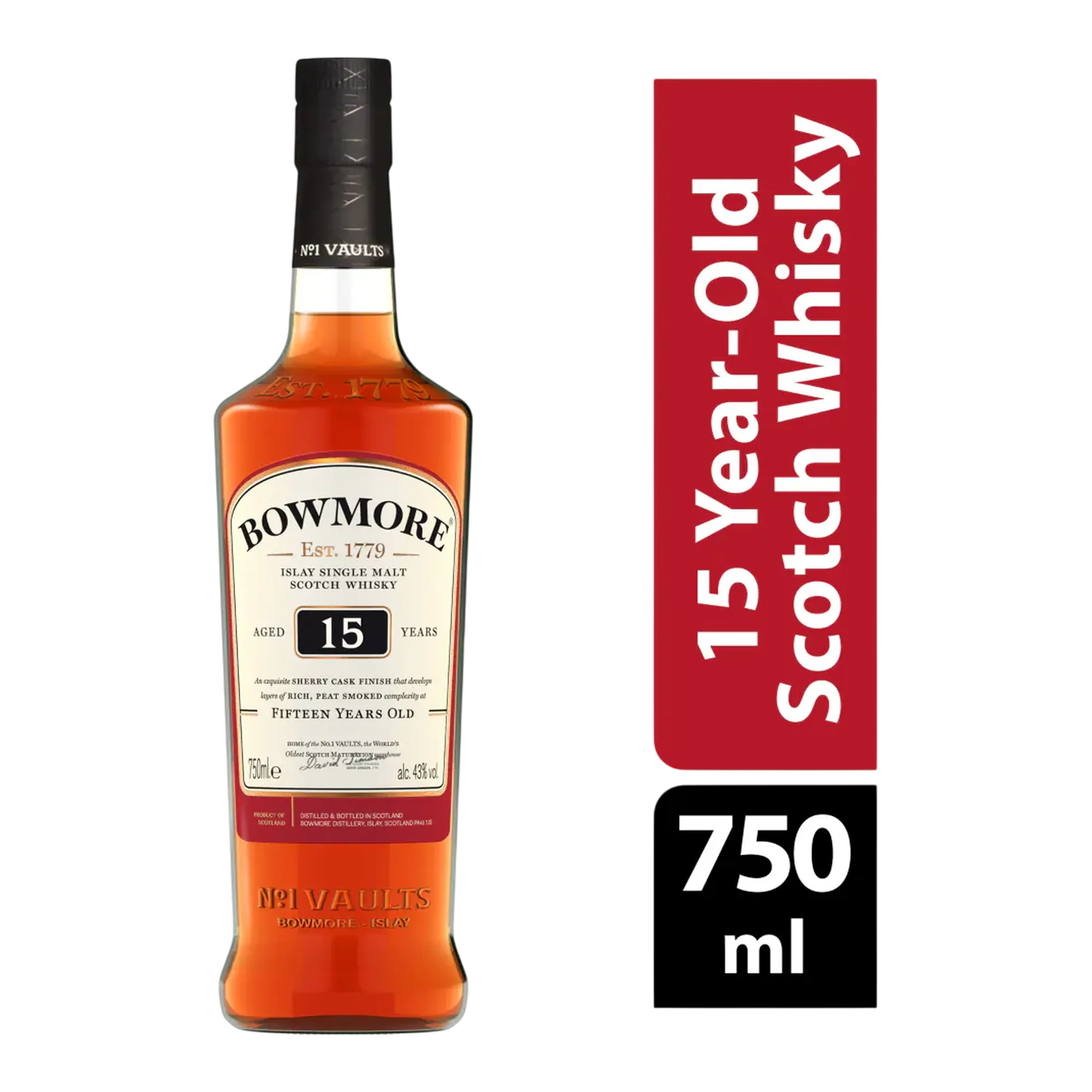 Bowmore Darkest 15 Year Old Islay Single Malt Scotch Whisky