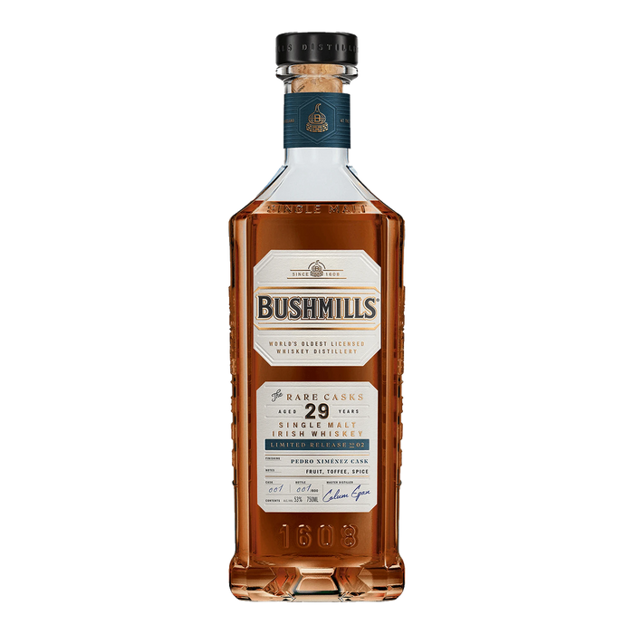 bushmills rare casks no 2 29 year old pedro ximenez single malt irish whiskey