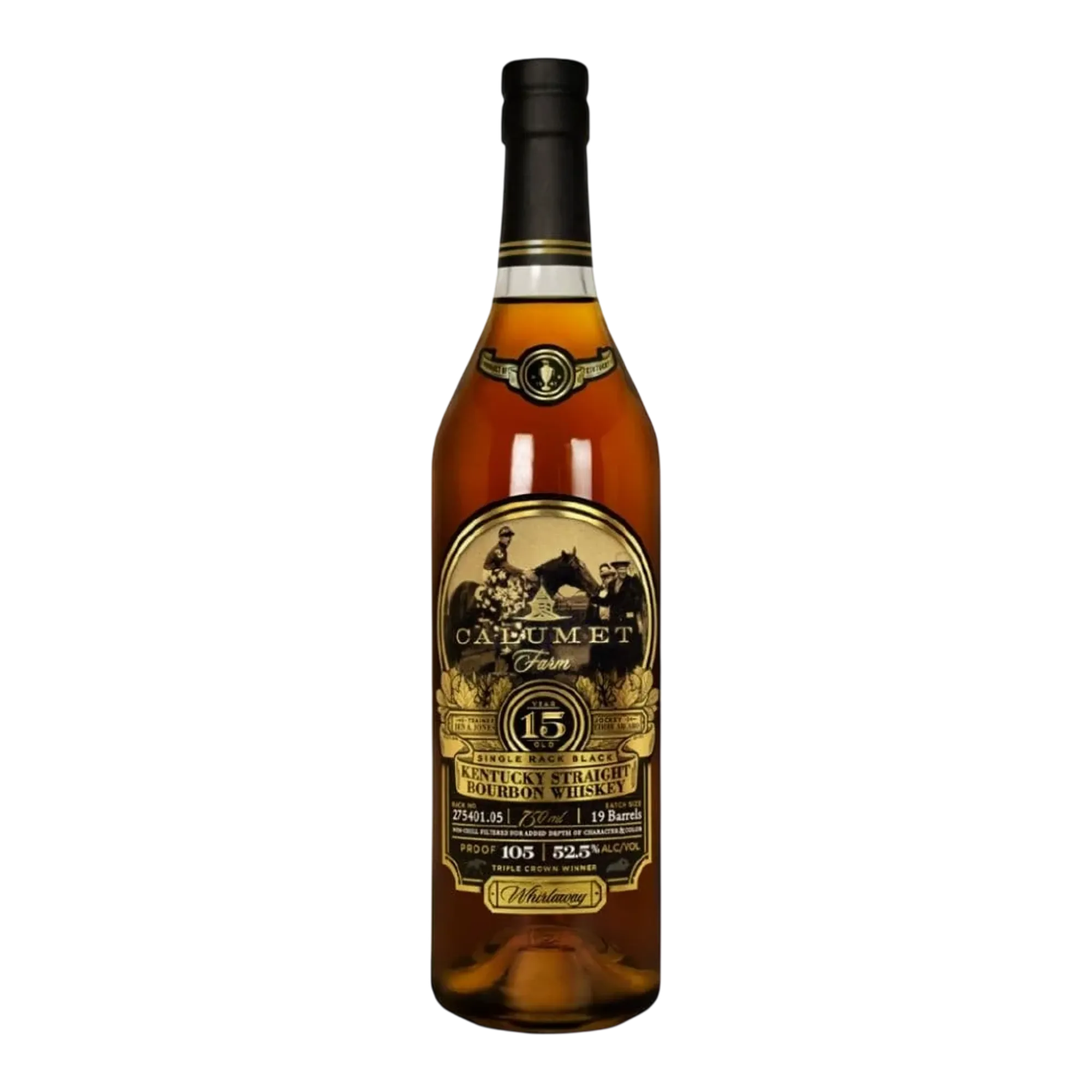 Calumet Farm 15 Year Old Single Rack Black Kentucky Straight Bourbon Whiskey