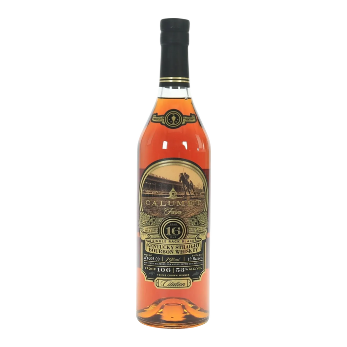 Calumet Farm 16 Year Old Single Rack Black Kentucky Straight Bourbon Whiskey