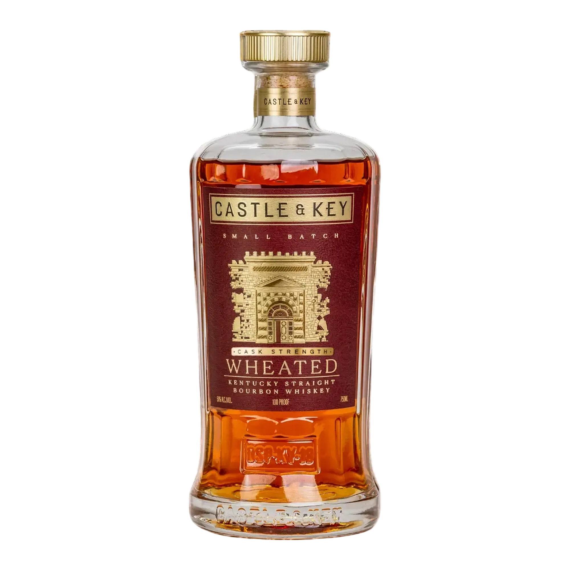 Castle & Key 7 Year Old Cask Strength Wheated Bourbon Whiskey Batch 1 2025 108.2 Proof