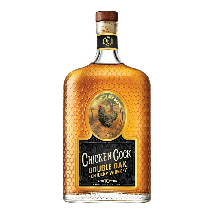 chicken cock double oak 8 year old kentucky whiskey