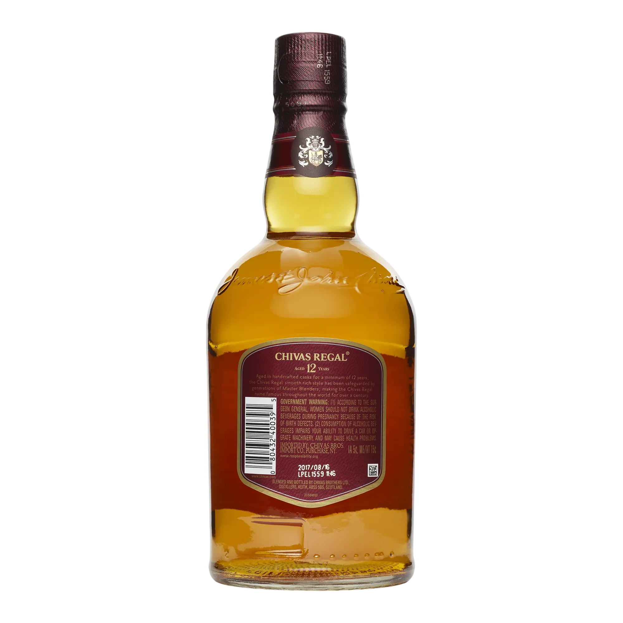 Chivas Regal 12 Year Old Blended Scotch Whisky