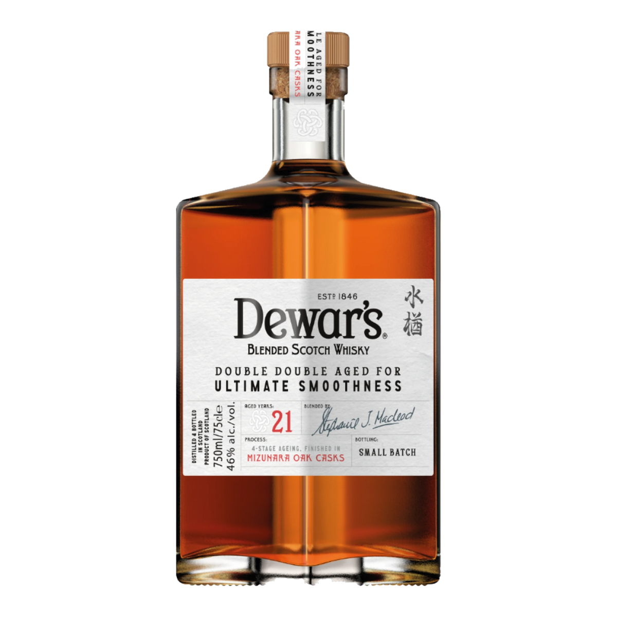 dewar s double double 21 year old mizunara oak blended scotch whisky