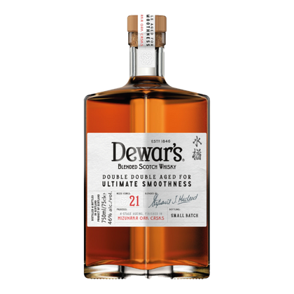 dewar s double double 21 year old mizunara oak blended scotch whisky