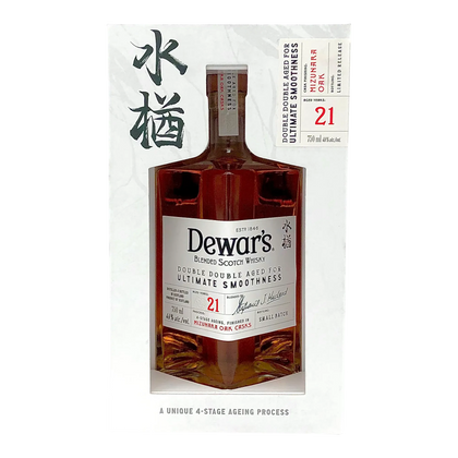 Dewar’s Double Double 21 Year Old Mizunara Oak Blended Scotch Whisky