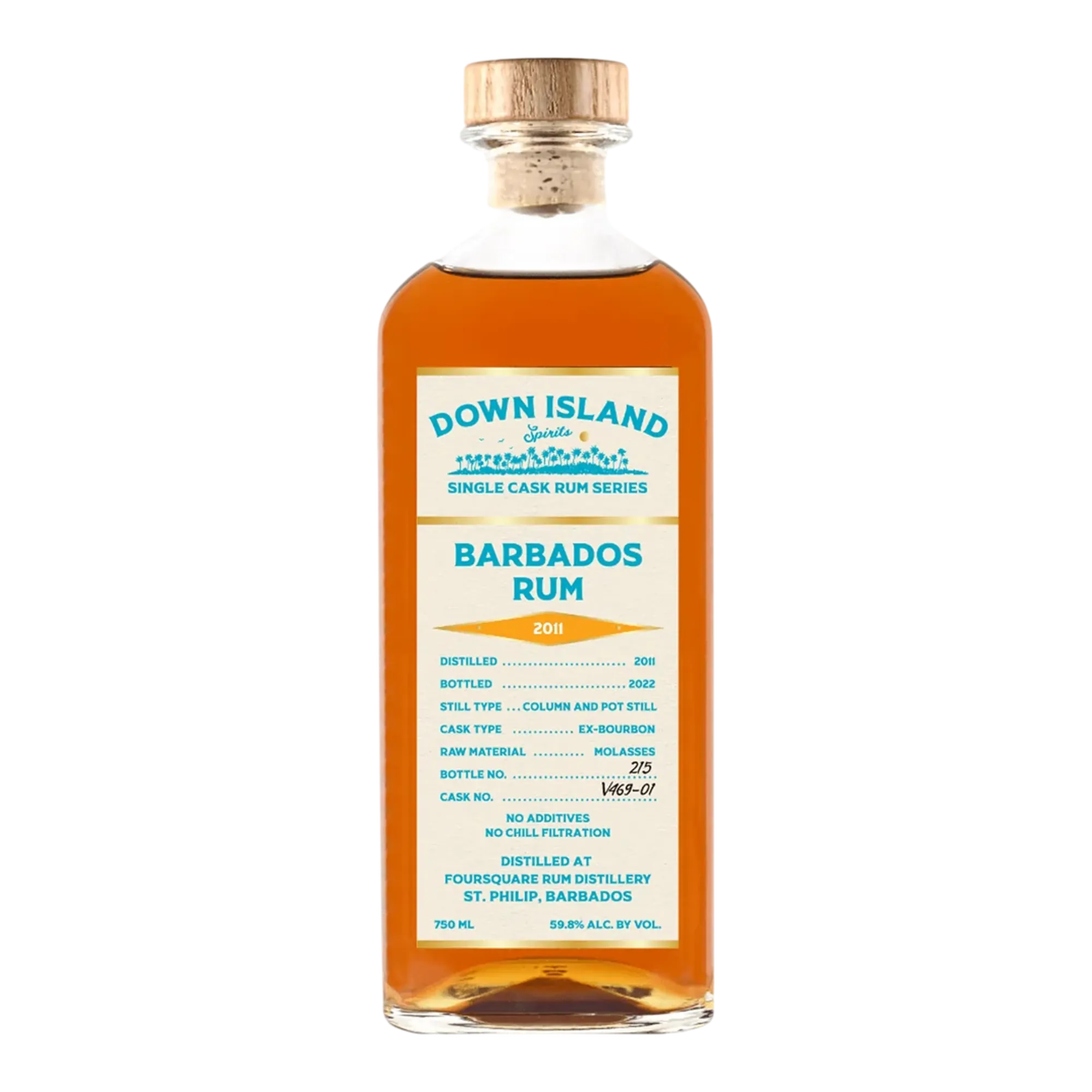Down Island Spirits Barbados 2011 11 Year Old Rum