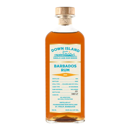 Down Island Spirits Barbados 2011 11 Year Old Rum