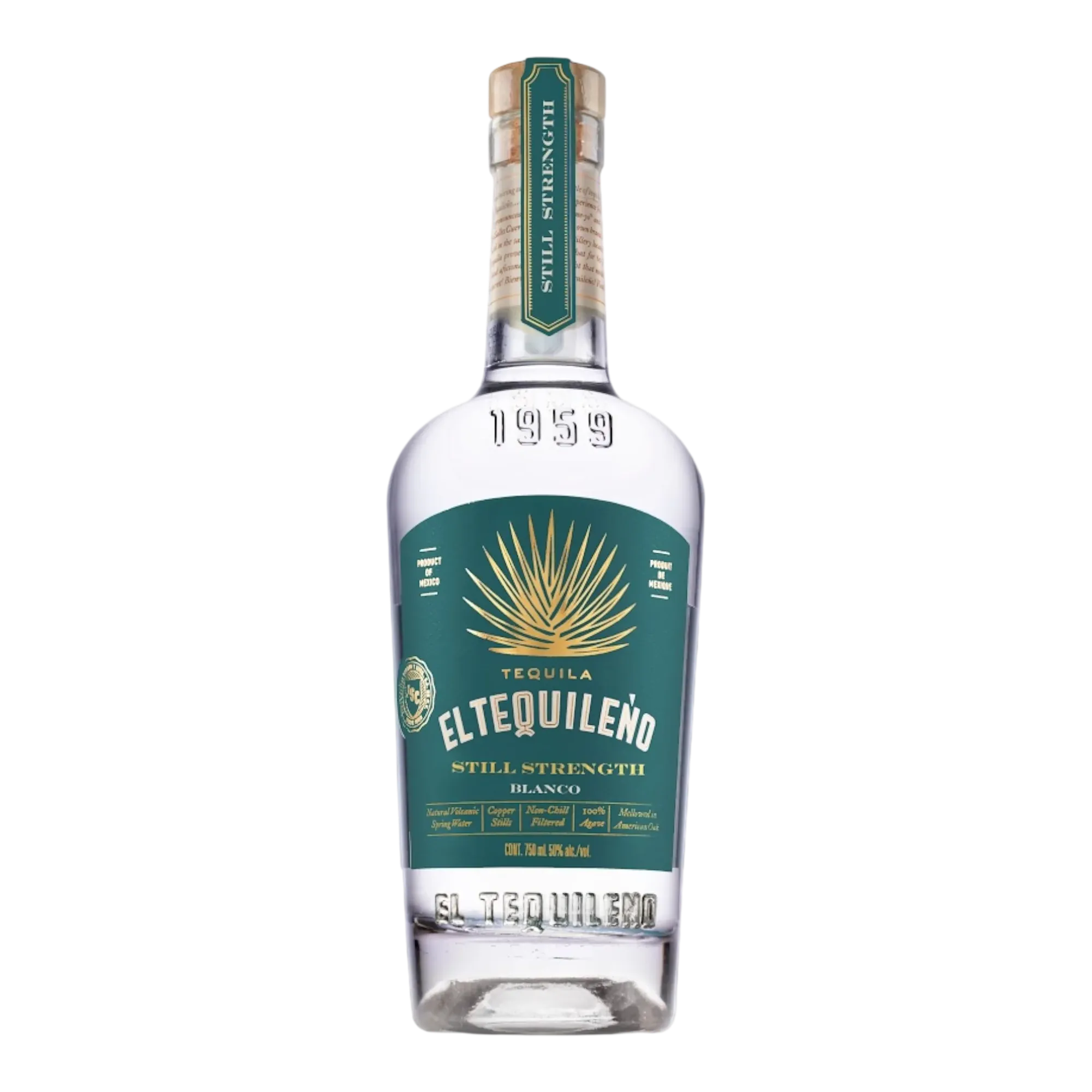 El Tequileño Still Strength Blanco Tequila 100 Proof
