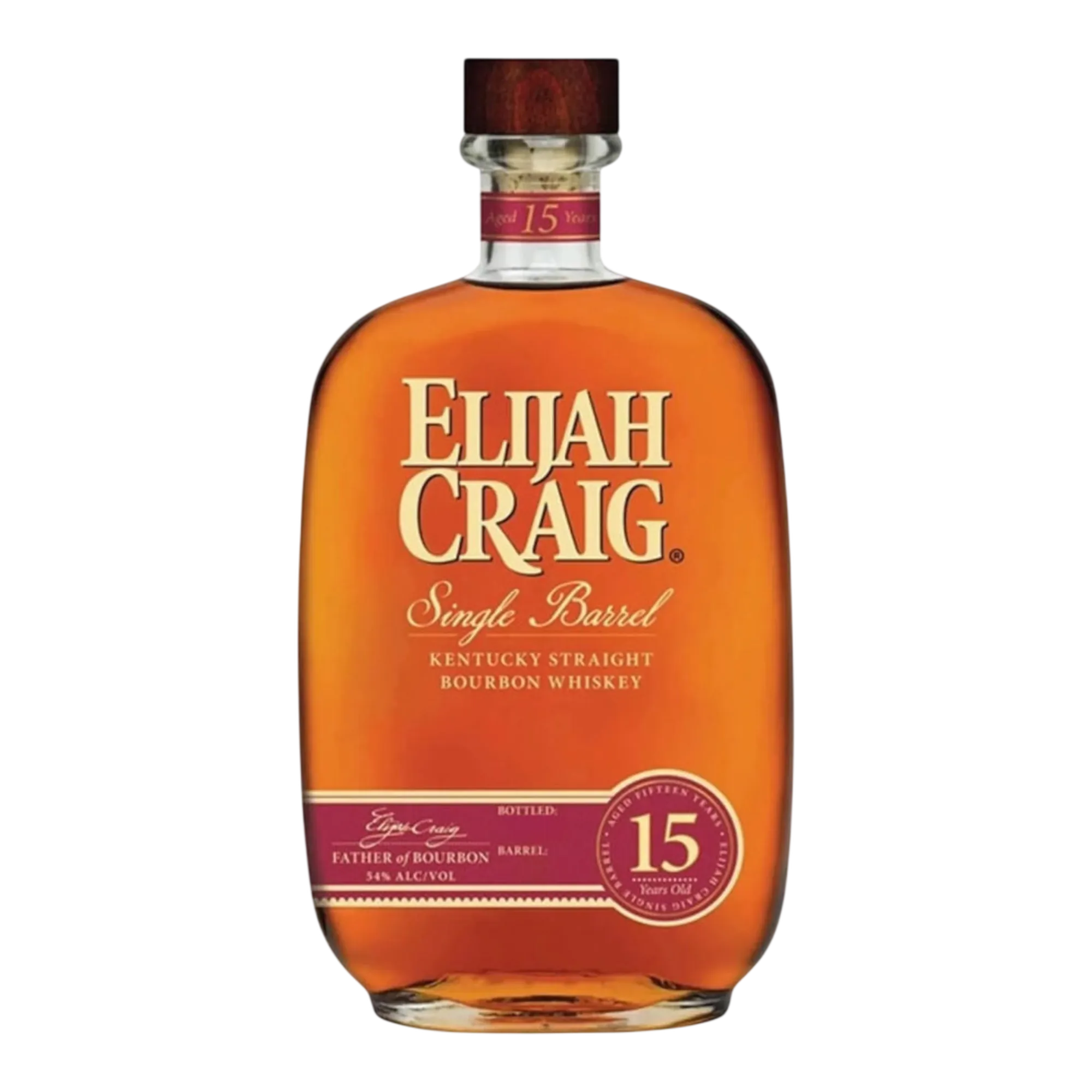 Elijah Craig 15 Year Old Single Barrel Kentucky Straight Bourbon Whiskey