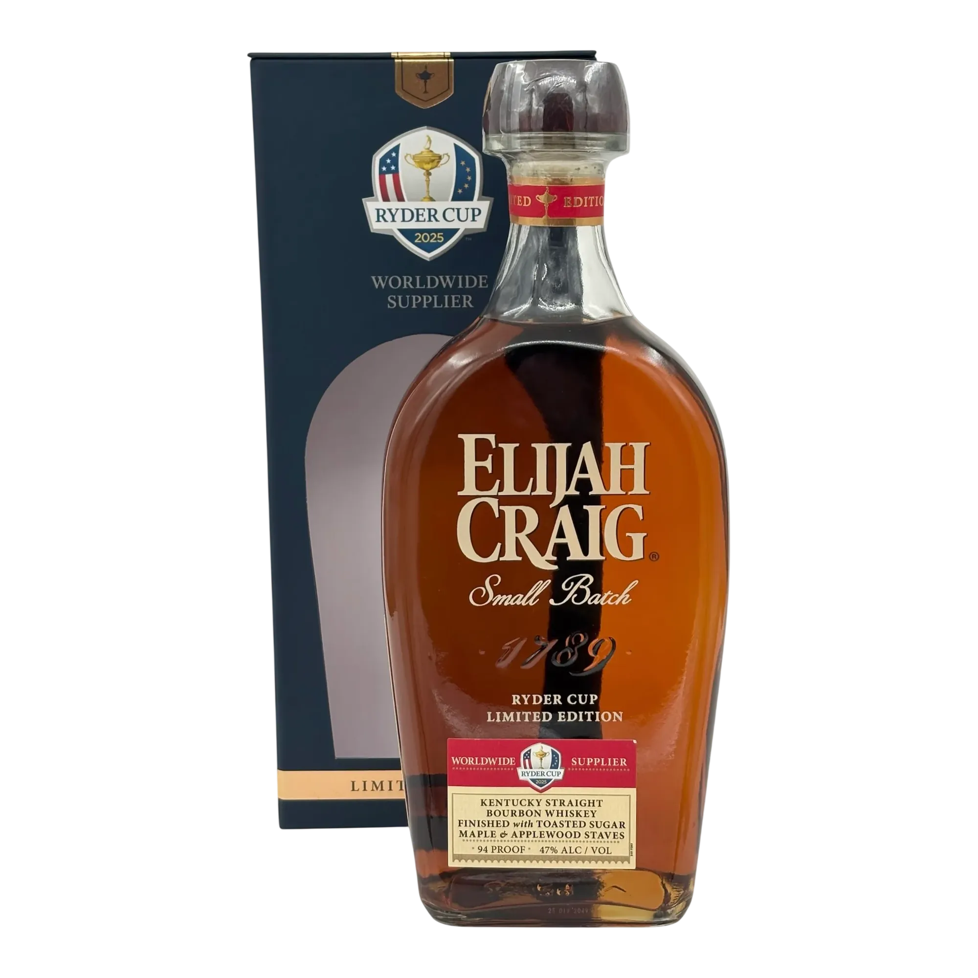 Elijah Craig 2025 Ryder Cup Limited-Edition Small Batch Bourbon Whiskey