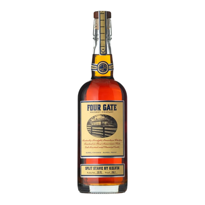 Four Gate Split Stave by Kelvin Kentucky Straight Bourbon Whiskey 116.1 Proof