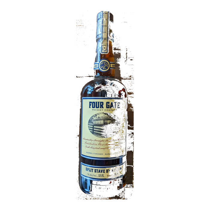 four gate split stave by kelvin kentucky straight bourbon whiskey 116 1 proof