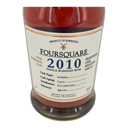 Foursquare Exceptional Cask Selection Mark XXI 2010 12 Year Old Rum 120 Proof