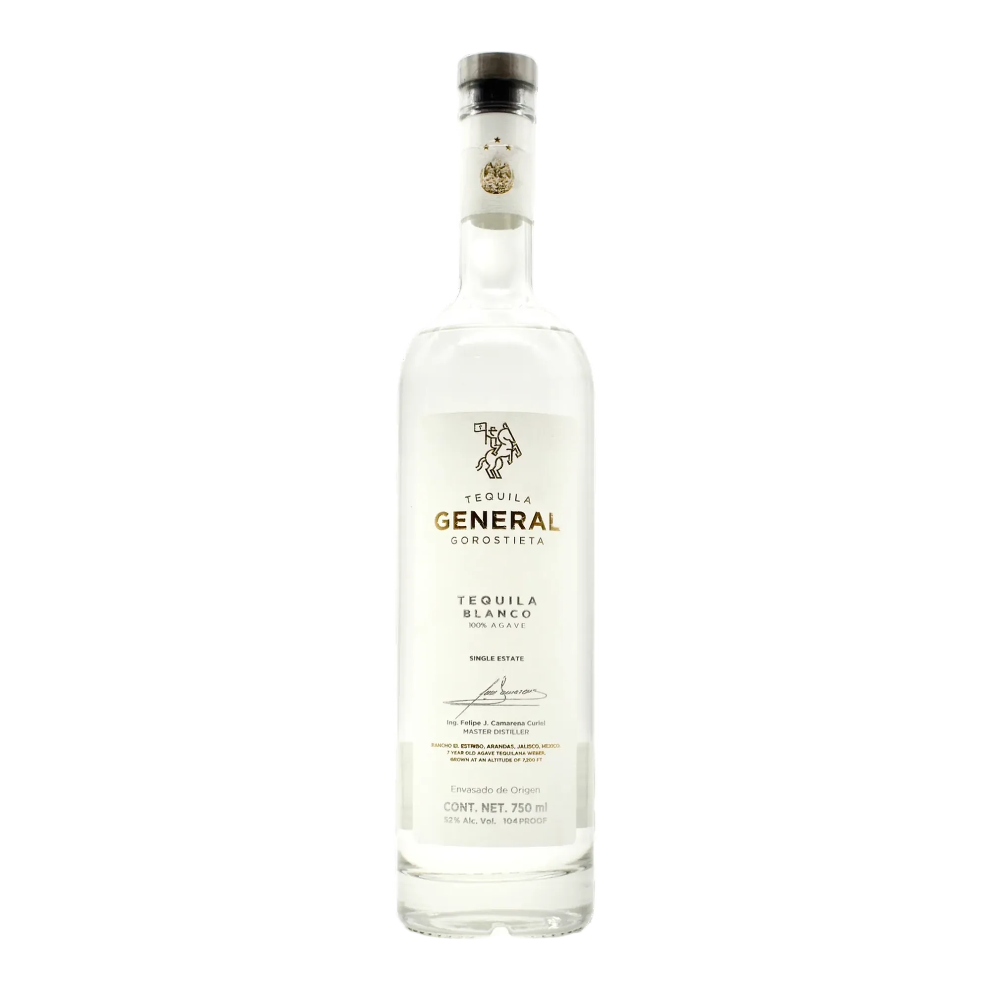 General Gorostieta Still Strength Blanco Tequila