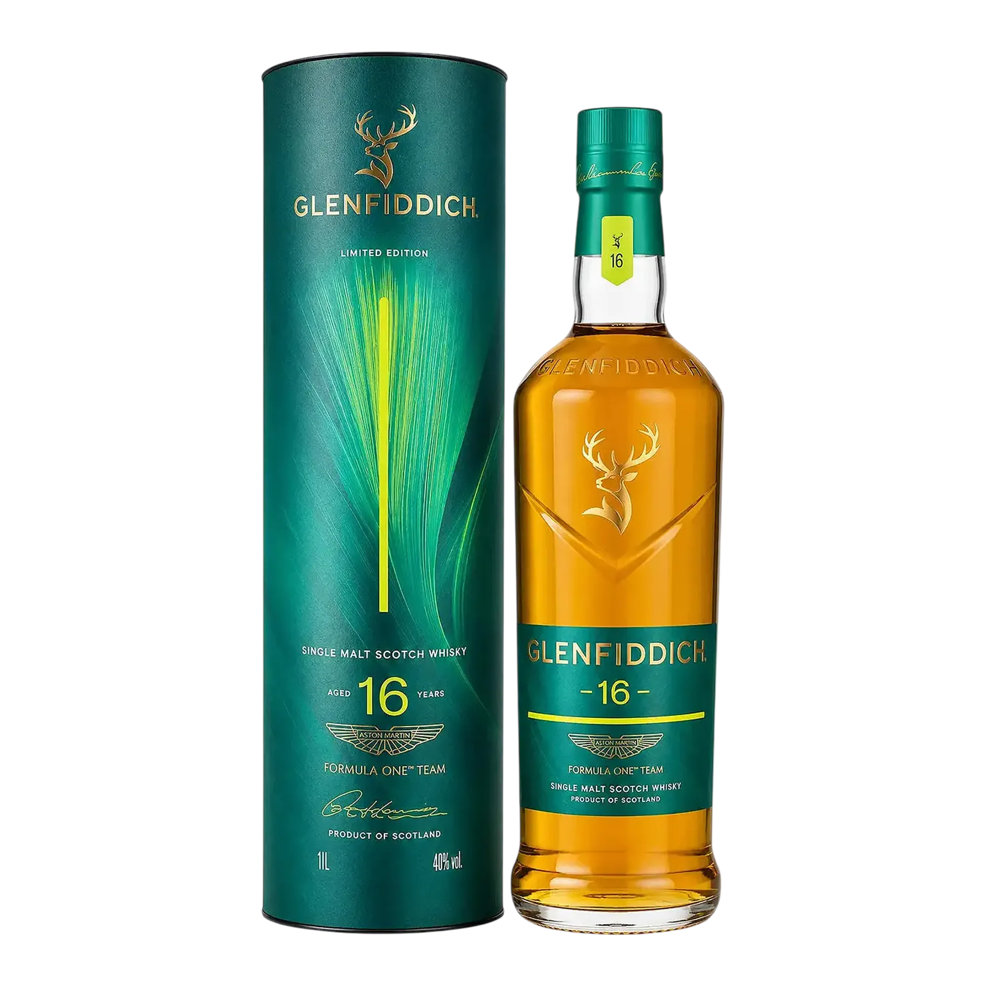 Glenfiddich x Aston Martin Formula One Team 16 Year Old Limited Edition Single Malt Scotch Whisky