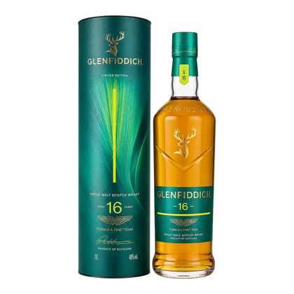 Glenfiddich x Aston Martin Formula One Team 16 Year Old Limited Edition Single Malt Scotch Whisky