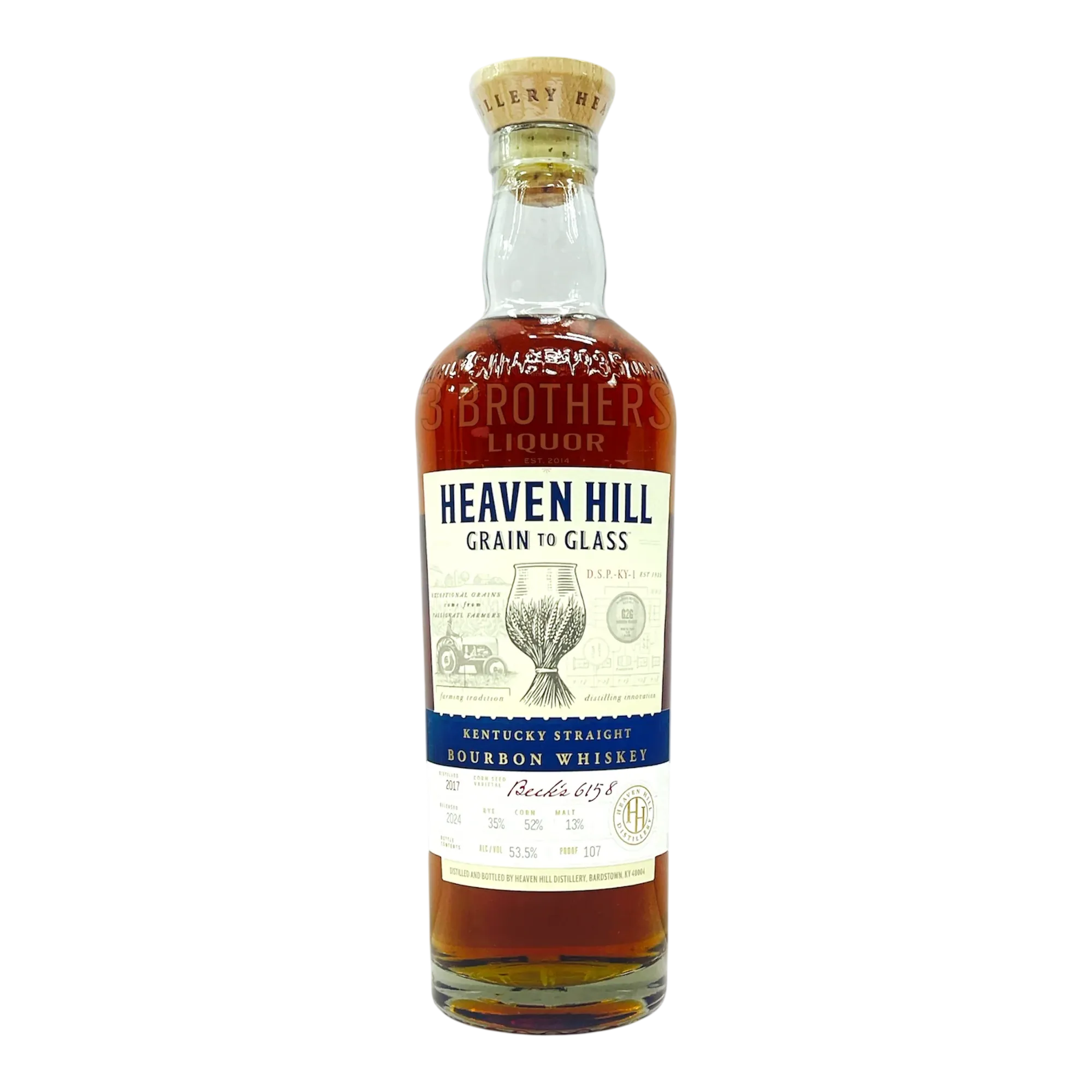 Heaven Hill Grain to Glass Wheated Kentucky Straight Bourbon Whiskey