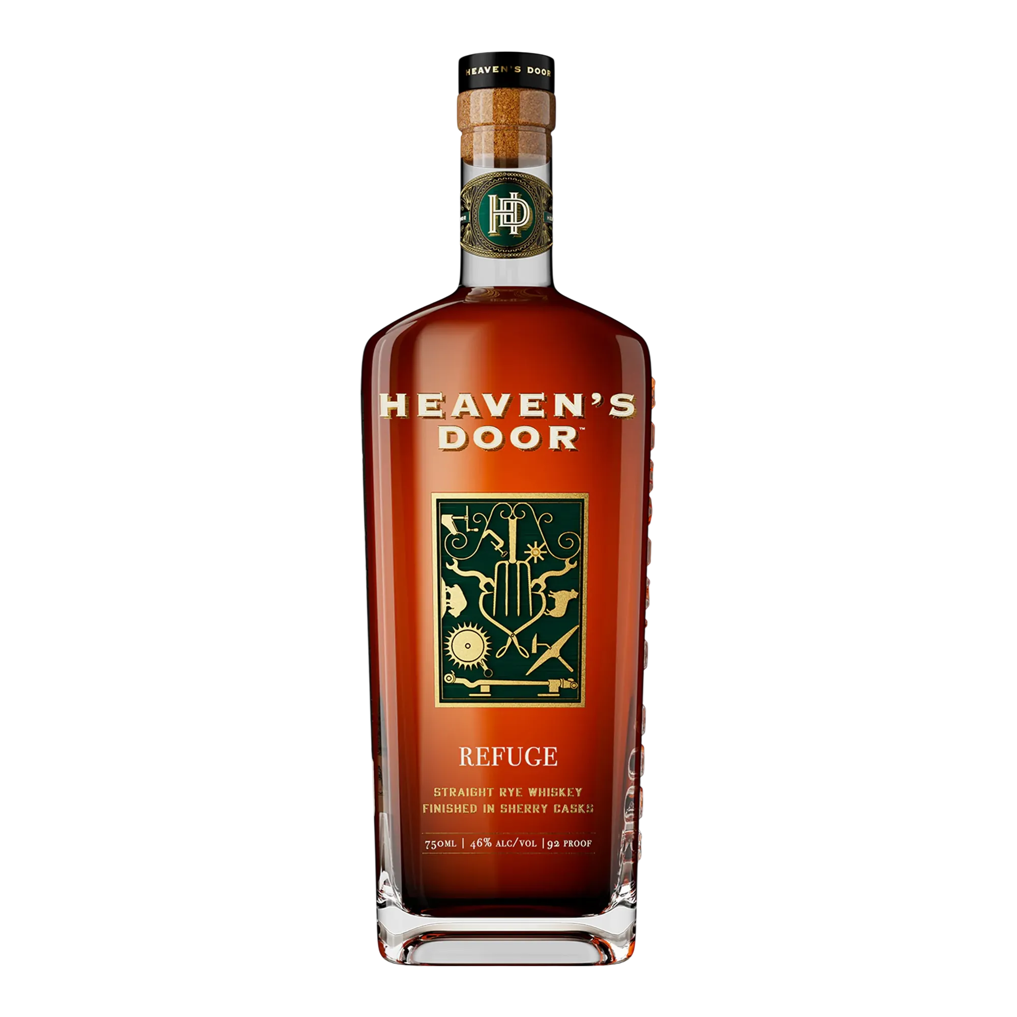 Heaven’s Door Refuge Straight Rye Whiskey Finished in Amontillado Sherry Casks 92 Proof
