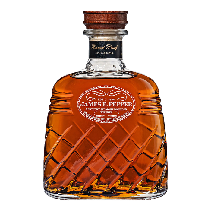james e pepper decanter barrel proof kentucky straight bourbon whiskey