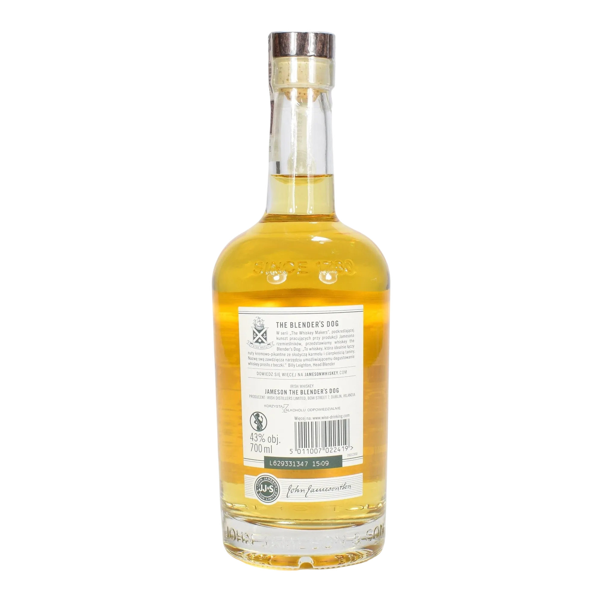 Jameson Blender’s Dog Irish Whiskey
