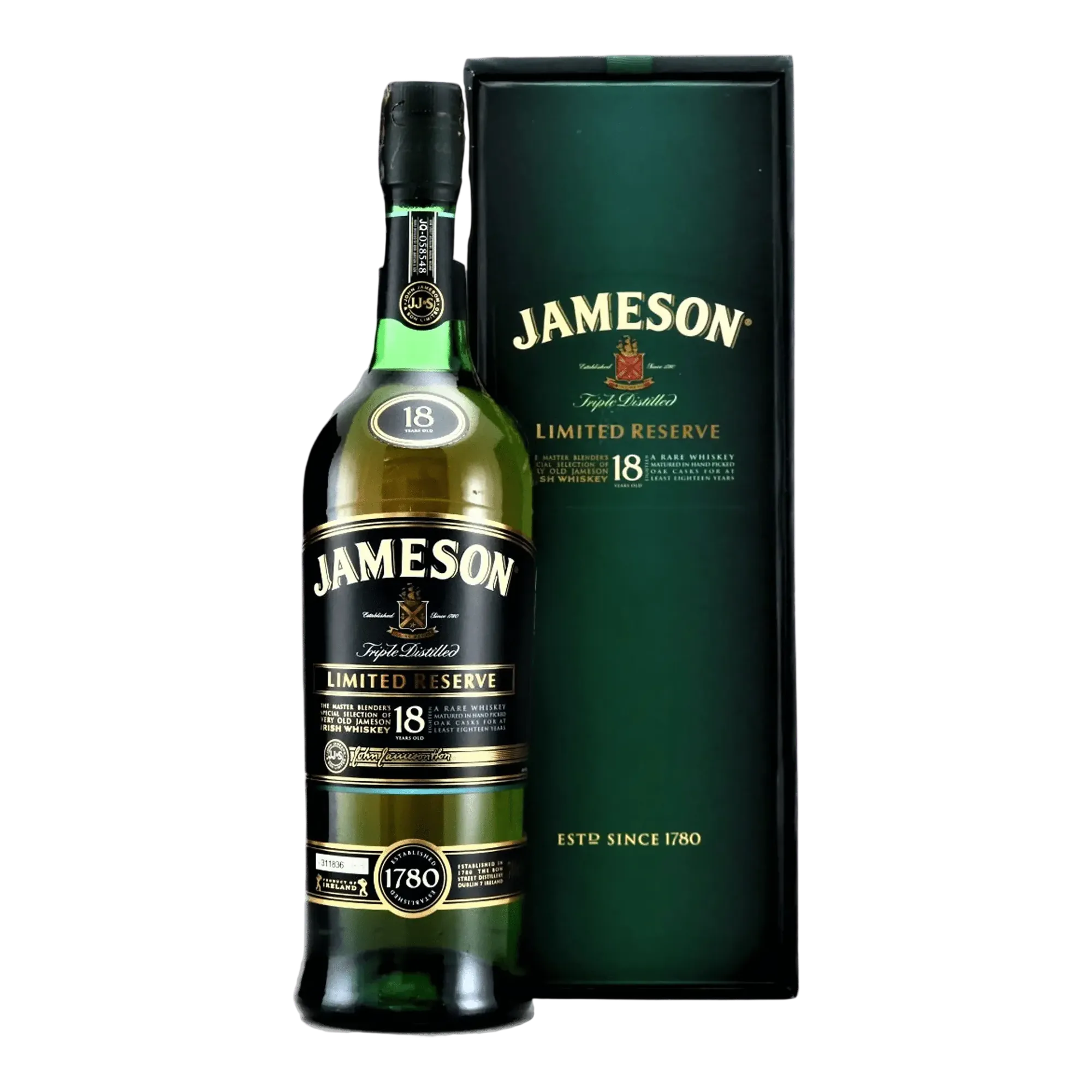 Jameson Bow Street 18 Year Old Cask Strength Irish Whiskey