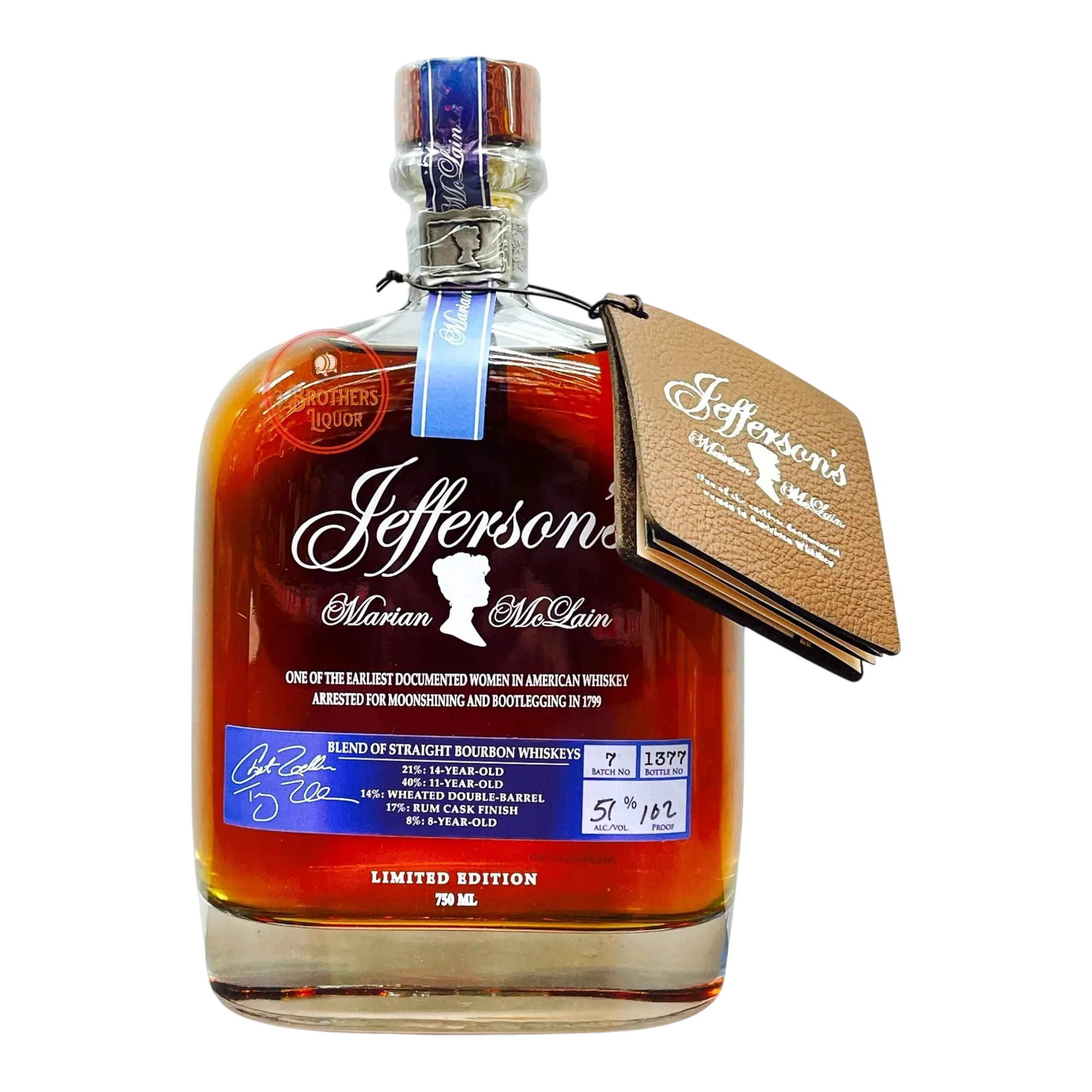 Jefferson’s Marian McLain Blend of Straight Bourbon Whiskeys