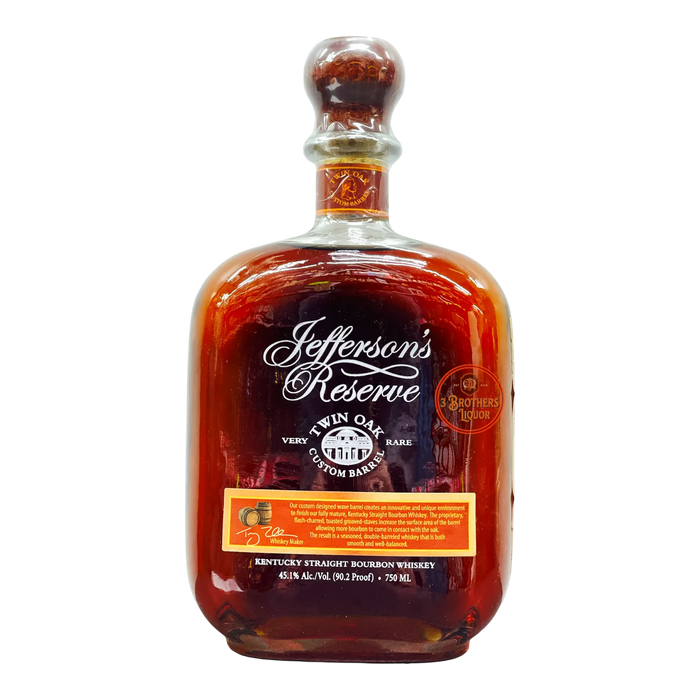 Jefferson’s Reserve Twin Oak Straight Bourbon Whiskey