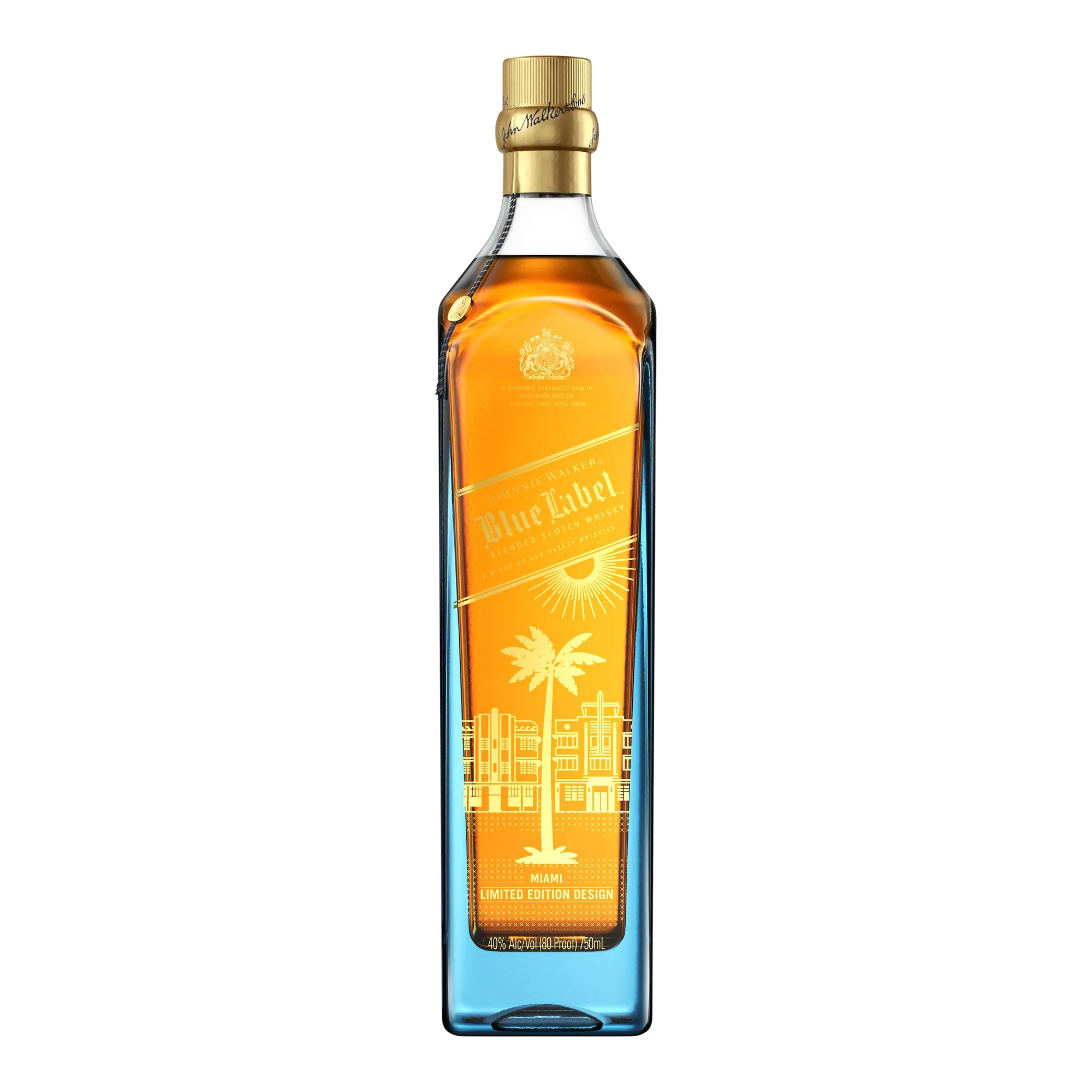 Johnnie Walker Blue Label Miami Limited Edition Blended Scotch Whisky