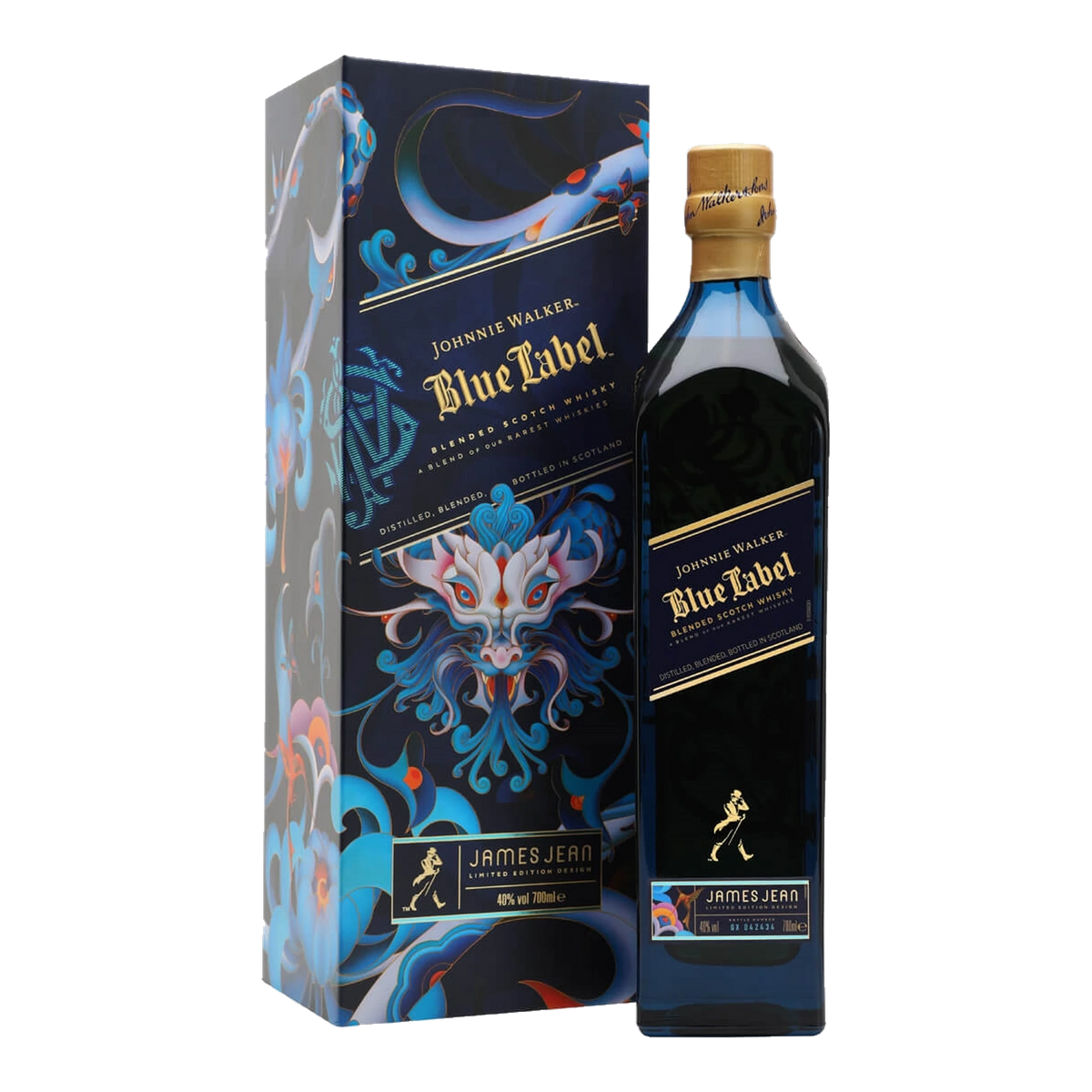 johnnie walker blue label year of the dragon by james jean blended scotch whisky