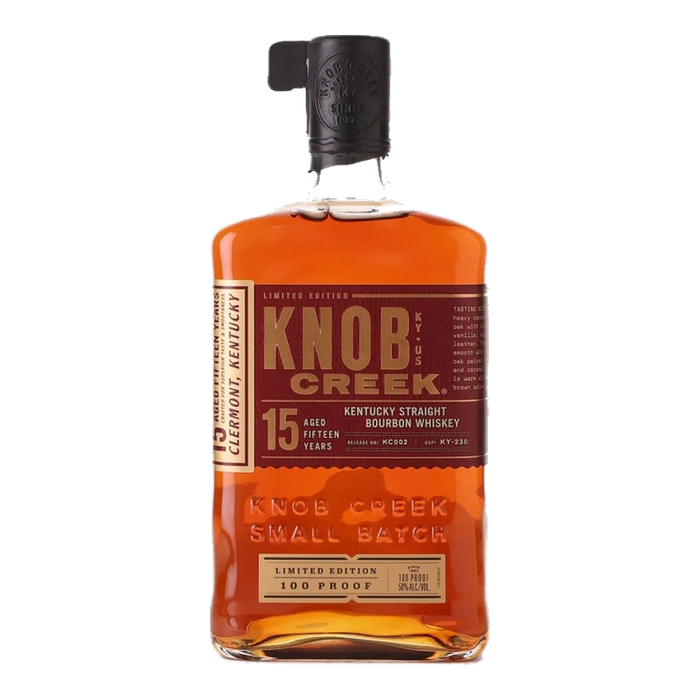 knob creek 15 year old kentucky straight bourbon whiskey 100 proof