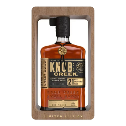 knob creek 21 year old kentucky straight bourbon whiskey 100 proof