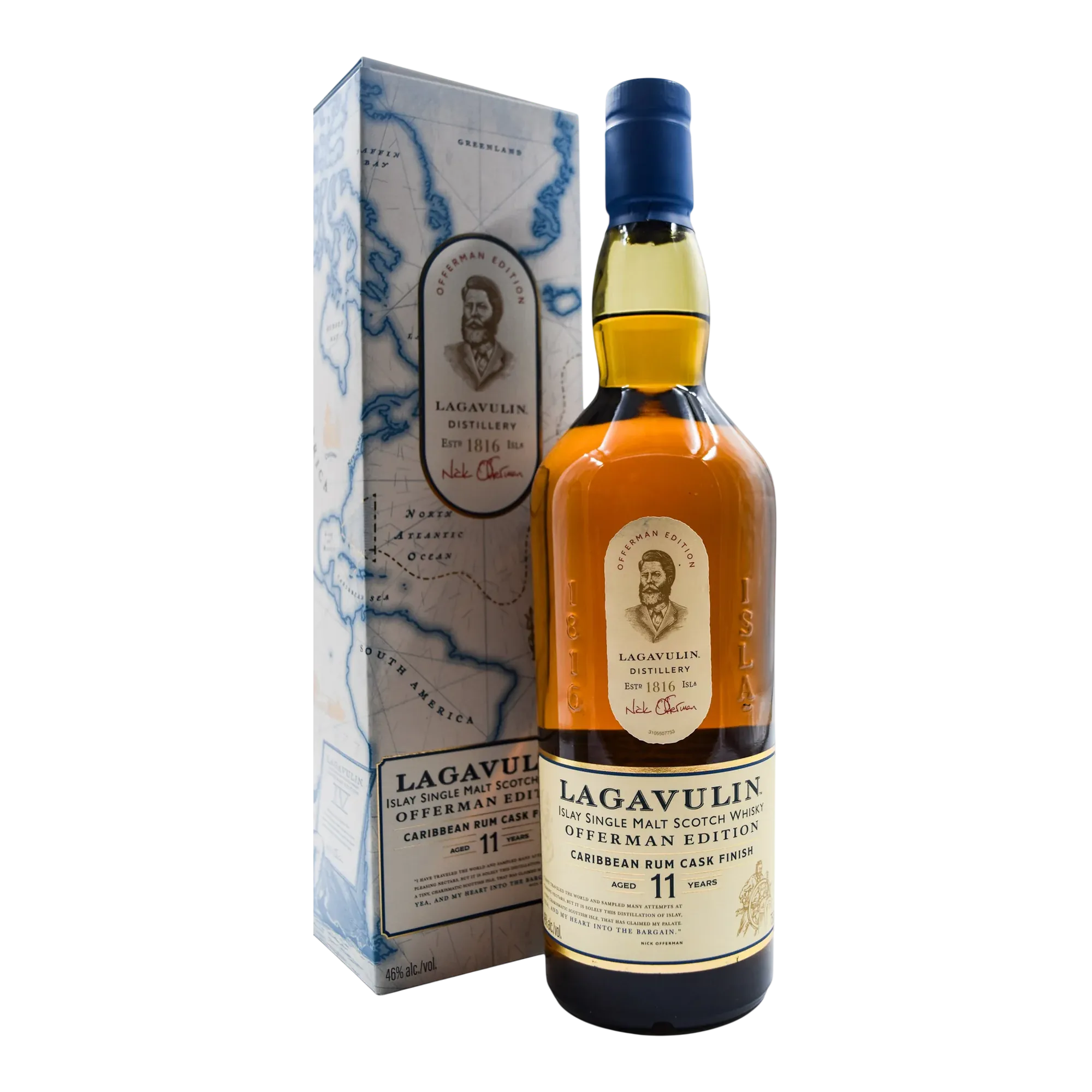 Lagavulin Offerman Edition 11 Year Old Caribbean Rum Cask Finish Islay Single Malt Scotch Whisky
