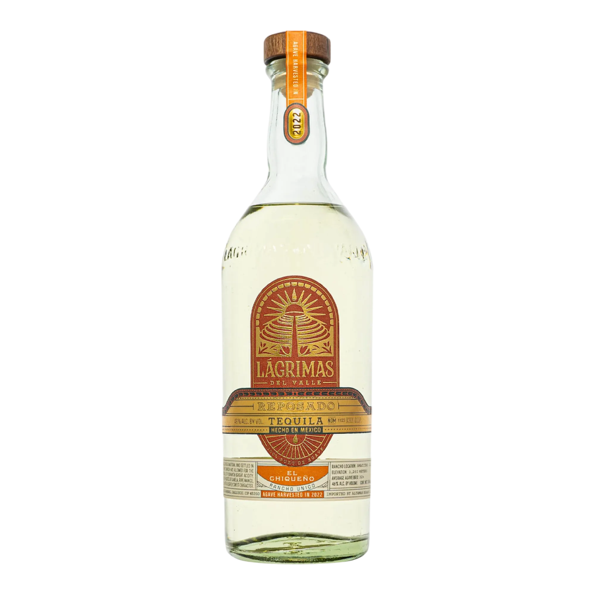 Lágrimas del Valle El Chiqueño Reposado Tequila