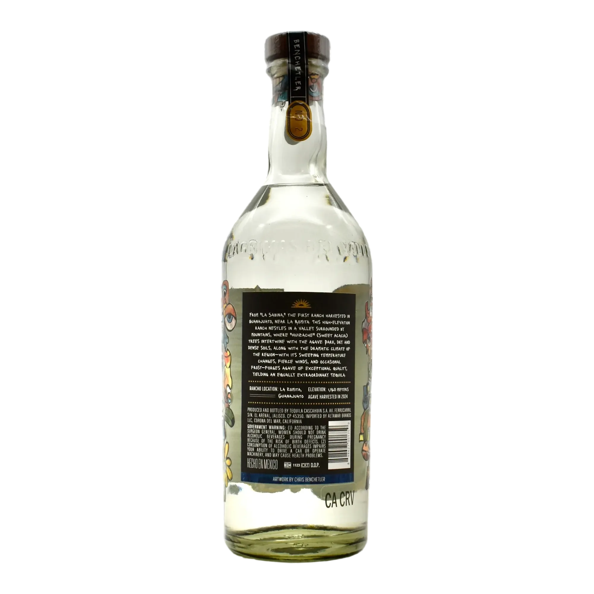 Lágrimas del Valle x Chris Benchetler La Sabina Plata Tequila 2024
