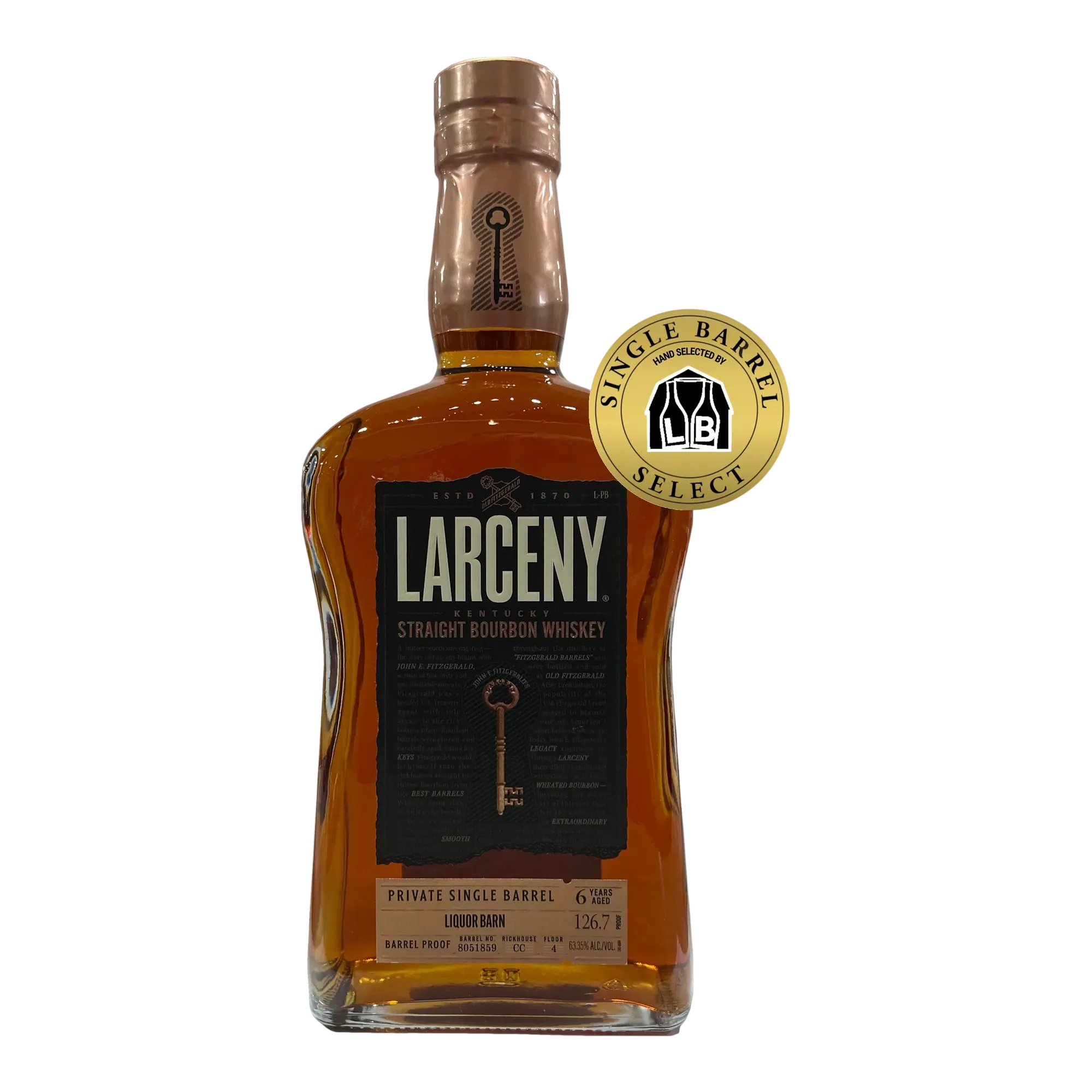 Larceny Private Single Barrel Bourbon Whiskey
